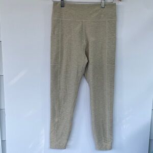 Abercrombie & Fitch Heather Light Tan Leggings Medium